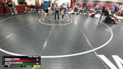 165 lbs Cons. Round 3 - Jordan Zemski, Sheridan vs Peyton Klaproth, Shoshoni