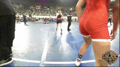 110 lbs Round Of 16 - Chanlee McKinney, Woodland Wrestling Club vs Ashlynn Clark, Team Nomad