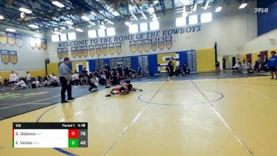 106 lbs Round 5 (8 Team) - Eli Valdez, Wellington vs Daren Dejesus, The Outsiders