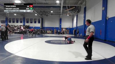 126 lbs Round Of 32 - Ryan Gomes, Ludlow vs Beckett Leclair, West Springfield