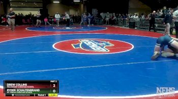 2A-157 lbs Quarterfinal - Ryder Schaltenbrand, Mt. Paran Christian School vs Drew Collins, Fellowship Christian School