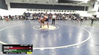 165 lbs Cons. Round 2 - Brian Battulga, South Torrance vs Yousef Adi, University