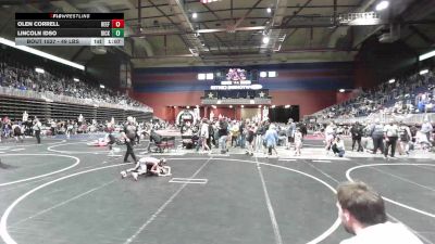 49 lbs Rr Rnd 3 - Olen Correll, Beef Lab vs Lincoln Idso, Dickinson WC