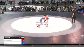 113 lbs Cons 32 #1 - Brennan Leonard, Indiana vs Samuel Aponte, North Carolina