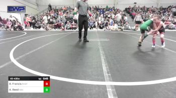 40-43 lbs Semifinal - Bradley Francis, Skiatook Youth Wrestling vs Ainslee Reed, Van Buren Matdawgs