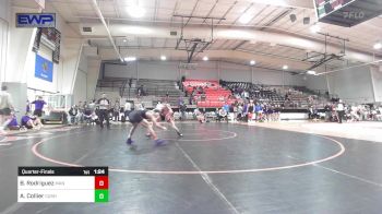 138 lbs Quarterfinal - Brayden Rodriguez, Mannford High School vs Andy Collier, Cushing High School