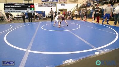 61 lbs Round Of 16 - Mason McCuistion, Tiger Trained Wrestling vs Jude Rivers, Barnsdall Youth Wrestling