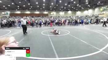 69 lbs Consi Of 4 - Lane Alves, Westside Wrestling Inc vs Jaxon Nye, Lil Mavs