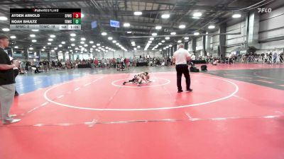 90 lbs Rr Rnd 1 - Ayden Arnold, FORGE M/S - MS vs Noah Shultz, TDWC Maniacs Blue - MS