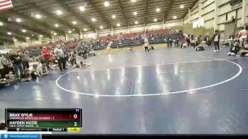 71 lbs Champ Round 1 (16 Team) - Brax Wylie, Sanderson Wrestling Academy vs HAYDEN NOZIE, West Coast Riders