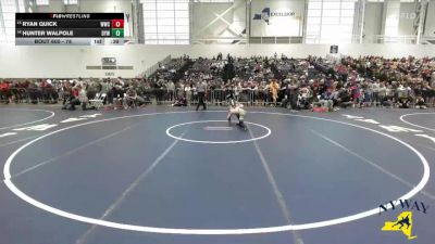 78 lbs Cons. Round 2 - Ryan Quick, Wayne Wrestling Club vs Hunter Walpole, Duanesburg-Schoharie Youth Wrestling