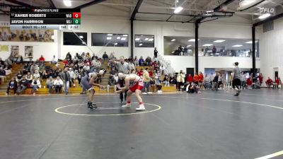 141 lbs Champ. Round 1 - Xavier Roberts, Wabash vs Javon Harrison, Mount St. Joseph