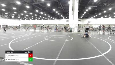 70 lbs Consi Of 4 - Leon Gonzalez, Savage House WC vs Kingston Mercurio, Peterson Grapplers
