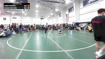 75 lbs Quarterfinal - James Campbell, Backyard Barbarians-MS vs Mason Stafford, West Virginia Wild-MS