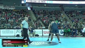 285 lbs Quarterfinal - Juan Cruz, Bluffton vs Hosia Smith, Indianapolis Cathedral