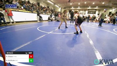 96-105 lbs Rr Rnd 5 - Ryder Sisco, Verdigris Youth Wrestling vs Alyvia Kvittum, Salina Wrestling Club