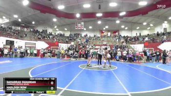 140 lbs Cons. Semi - Hadleigh Row, Harrison Highschool vs Samarrah Swanigan, Lawrence Central Bears