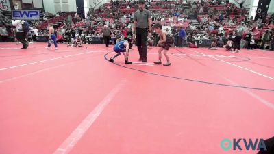 49-52 lbs Round Of 16 - Kyng Walker, HURRICANE WRESTLING ACADEMY vs Beckem Brooks, Winfield Youth Wrestling Club