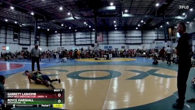 75 lbs Round 3 (6 Team) - Royce Marshall, HEADHUNTERS vs Garrett Lashomb, GREAT NECK WRESTLING CLUB - GREEN