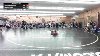 44 lbs Quarterfinal - Jensen Preston, Oswayo vs Ryker Ives, Unadilla