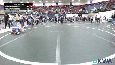 43 lbs Semifinal - Memphis Epperley, Smith Wrestling Academy vs Dooley Weatherly, Dumas Wrestling Club
