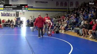 126 lbs Semifinal - Lincoln Schropp, Williamsburg vs Blake Irvine, Don Bosco