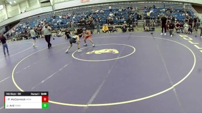 14U Boys - 96 lbs Cons. Round 2 - Porter McCormick, Michigan Matcat Wrestling Club vs Jaz Ard, Young Guns Nashville Wrestling