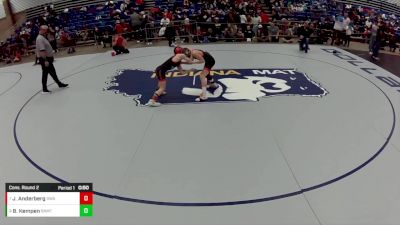 12U Boys - 78 lbs Cons. Round 2 - Jaxon Anderberg, Summit Wrestling Academy vs Brody Kempen, B.A.M. Training Center