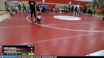 34-35 lbs Round 2 - Dion Caudillo, Team Braves Wrestling Club vs Grayson Roth, Fort Morgan Wrestling Club