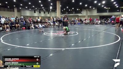 106 lbs Quarters & 3rd Wb (32 Team) - Jaxon Briggs, North Shelby Regulators vs Jocob Justice, Gator Dawgs