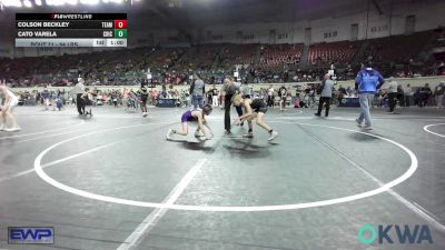 64 lbs Consi Of 4 - Colson Beckley, Team Tulsa Wrestling Club vs Cato Varela, Chickasha Wrestling