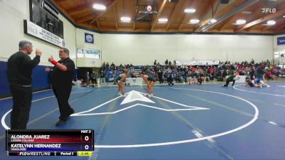 138 lbs Champ. Round 1 - Alondra Juarez, Lassen College vs Katelynn Hernandez, Vanguard