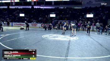 Girls 130 lbs Cons. Round 6 - Keely Talavera, Union (Girls) vs Michelle Venegas, Woodinville (Girls)