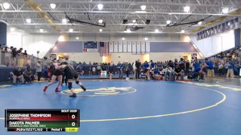 114 lbs Quarterfinal - Dakota Palmer, Starkville High School Girls vs Josephine Thompson, Dlberville Girls