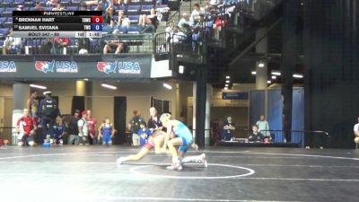 80 lbs Cons. Semis - Brennan Hart, Team Donahoe Wrestling Club vs Samuel Svitana, Truckee Wrestling Club