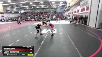 157 lbs Champ. Round 2 - Bronco Gray, Boulder Creek vs Logan Zebrowski, Coconino