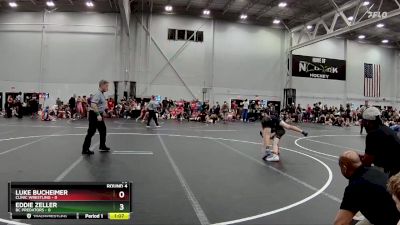 98 lbs Round 4 (8 Team) - Eddie Zeller, BC Predators vs Luke Bucheimer, Clinic Wrestling