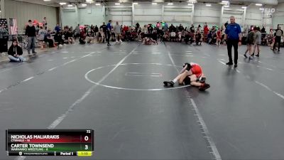 72 lbs Round 5 (8 Team) - Nicholas Maliarakis, CTWHALE vs Carter Townsend, Warhawks Wrestling