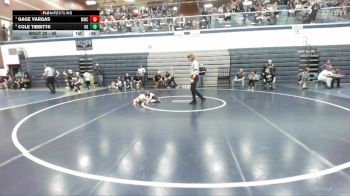45 lbs Cons. Semi - Cole Tibbitts, Kuna Klub vs Gage Vargas, Middleton Wrestling Club