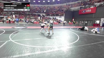 150 lbs Quarterfinal - Pieter Verhoef, Crass Trained vs Shawn Ball, Melrose-Mindoro