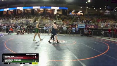 1A 190 lbs Champ. Round 1 - Nicholas Caudill, The Villages vs Peter Mocco, Coral Springs Charter School