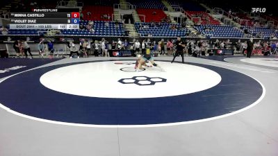 105 lbs Cons. Rd Of 16 - Minha Castillo, TX vs Violet Diaz, IA