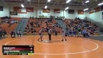 120 lbs Cons. Round 3 - Bakari Scott, Fremont Ross vs Owen Reamsnider, Ontario