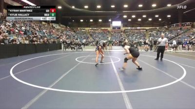 155 lbs Quarterfinal - Kyrah Martinez, Goddard-Eisenhower Hs vs Kylie Hallacy, Wichita-Bishop Carroll Hs
