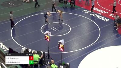 157 lbs Round Of 64 - Zane Butler, Montoursville vs Bryce Coleson, Eisenhower