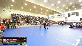 145 lbs Cons. Round 2 - Mikhaela Serrano, Long Beach Poly HS vs Dina Yancor Chavez, Loara HS