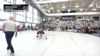 150 lbs Champ. Round 3 - Kaden Martineau, Juab vs Landon Hill, Brighton