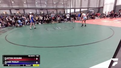 150 lbs Quarterfinal - Clayton McGuire, AK vs Oliver Paisley, WA