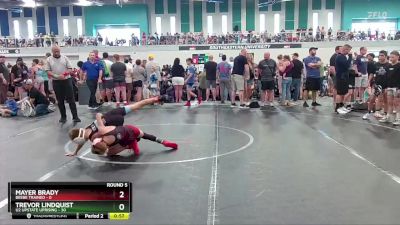 68 lbs Round 5 (6 Team) - Trevor Lindquist, U2 Upstate Uprising vs Mayer Brady, Beebe Trained