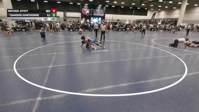 132 lbs Cons. Sub-rd Of 32 - Dawson Hawthorne, Illinois vs Michael Dyett, Viking Wrestling Club (IA)